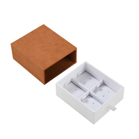 Boîte d'emballage pour bijoux en papier couché, séparateurs en carton, gaufrage, boîtes rigides recyclables pour bagues, boucles d'oreilles, bracelets, colliers