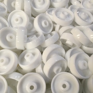 100mm 125mm 150mm <span class=keywords><strong>200mm</strong></span> Roulette pivotante robuste Blanc Pa <span class=keywords><strong>Nylon</strong></span> Roulette roues en plastique durralble transpalette - Product Image 6