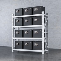 Modulares Regalsystem Mehrstöckig Robustes Stahl-Eisen Pulverbeschichtet Rostfrei Einfache Montage Leichtes Display-Lagersystem