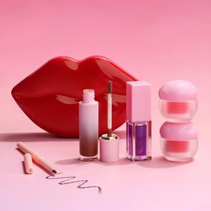 Kit Trucco Labbra in Confezione Regalo, Logo Personalizzato, <span class=keywords><strong>Set</strong></span> 5 Pezzi con Olio Labbra, Matita, Scrub, Maschera e Rossetto Liquido - Product Image 6