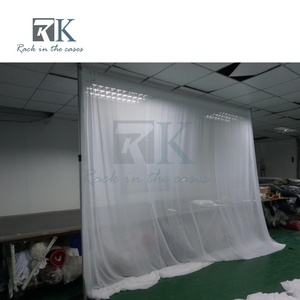 Easy install Pipe Kit and Drape Aluminum <b>Standing</b> Curtain System Wedding <b>Backdrop</b> Trade Show Photo Booth - Product Image 6