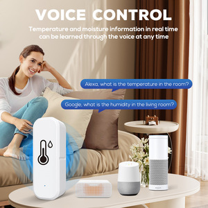 Tuya Wi-Fi Smart OLED Capteur de température d'humidité Moniteur de télécommande pour un usage domestique Google <span class=keywords><strong>Assistant</strong></span> Alexa <span class=keywords><strong>Android</strong></span> - Product Image 2