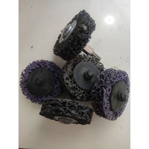 Disco de pulido de diamante no tejido de 2 pulgadas, 0,188 pulgadas de grosor, para amoladora angular, eliminación de óxido, color morado y negro - Product Image 3