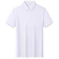 Kaos Polo Pria Kasual Terlaris Desain Baru Logo Custom Warna Solid Kaos Polo Bernapas untuk Pria Harga Murah