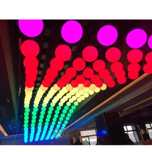 Bühnenshow LED Kinetic Ball Licht Dmx Control Kinetic System RGB LED Lifting Ball