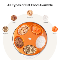 Distributeur automatique de nourriture pour animaux de compagnie WiFi à vente chaude, minuterie 5 repas, nourriture humide/sèche pour chien et chat, stockage réfrigéré, distributeur de nourriture humide pour animaux de compagnie