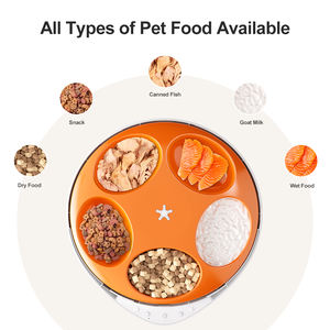 Sıcak Satış WiFi Evcil Hayvan Besleyici 5 Öğün Zamanlayıcılı Köpek Kedi Yaş/Kuru Mama Soğutmalı Saklama Evcil Hayvan Yaş Mama Dağıtıcısı Otomatik Evcil Hayvan Besleyici - Product Image 3