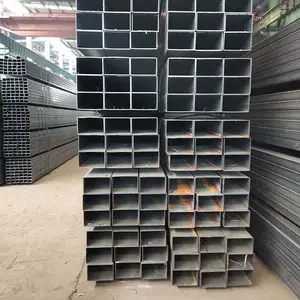 ברזל פלדת צינור שחור Annealed מרותך פחמן מרובע ומלבני חלול סעיף