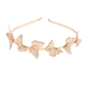 Dropshipping Butterfly headband female European and American personality simple retro headband hair accessories