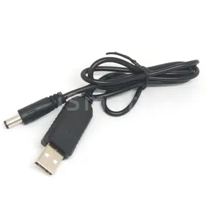 DC-DC USB 5V 12V DC Jack 5.5mm x 2.1mm Step up güç modülü dönüştürücü kablosu kablosu