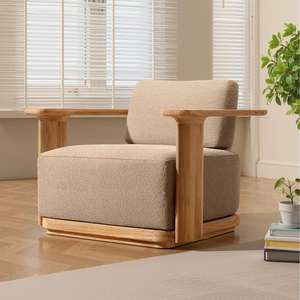 Muebles de Jardín SUNWAY, Conjuntos de Sofás de Madera Impermeables para Exteriores, Sofá de Patio de Teca para Hotel, Conjunto de Sofás de Jardín de Lujo, Muebles de Patio - Product Image 5