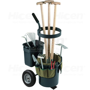 Chariot de jardin de pelouse, Transport Mobile, stockage d'outils de jardinage, seau de fleurs, <span class=keywords><strong>caddie</strong></span> sur <span class=keywords><strong>roues</strong></span> avec sac Oxford - Product Image 5
