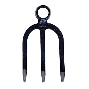 Vente directe usine – Fourche-motoculteur agricole 3-en-1 forgée monobloc à 3 dents pour la culture et le désherbage - Product Image 3