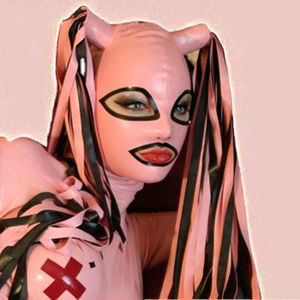 จัดส่งด่วน หมวกยางลาเท็กซ์, หน้ากากลาเท็กซ์พร้อมผมยาง - Product Image 3