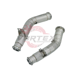 Tubería de Escape Turbo de Acero Inoxidable con Aislamiento Térmico Vortex, Pulido Espejo, para Mercedes Benz C43 M276, Mejora de Rendimiento, Instalación con Pernos - Product Image 3
