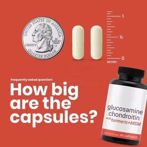 ขมิ้นกลูโคซามีน chondroitin MSM ร่วมสนับสนุนแคปซูลมังสวิรัติสำหรับผู้ใหญ่ - Product Image 4