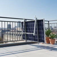 Support de montage solaire en alliage d'aluminium pour balcon, réglable en angle, antirouille, pour système solaire, expédié depuis l'entrepôt allemand