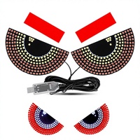 Lumières décoratives populaires « Oeil du Diable », lumières d'ambiance pour vitres arrière, panneau lumineux LED, prises USB, accessoires intérieurs de voiture
