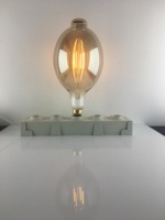 Ampoule LED Edison Grande Taille SMD Dimmable BT180 4W 220-240V E27 Filament Décoratif Vintage Fumé Cage d'Écureuil