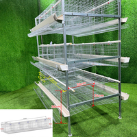 Cage à poules pondeuses de type H, 3 niveaux, 4 portes, pour l'élevage avicole – Équipement de pointe en promotion