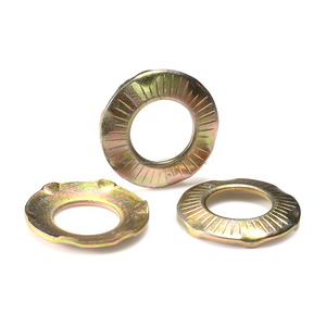 DIN6795 Arandelas de contacto de puesta a tierra cónicas ranuradas tipo francés de acero con garras para equipos eléctricos - Product Image 1