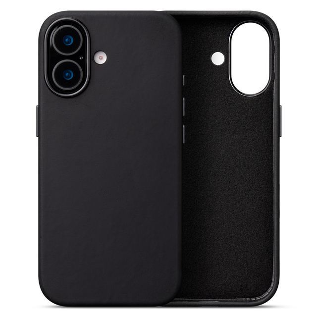 Factory Customized Handmade Oil Wax Top Layer Cowhide Leather Case for IPhone 17 Real Leather Case for IPhone 17
