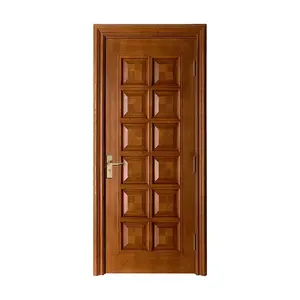 Complete in specifications interior/exterior solid rubber wood main single door designs