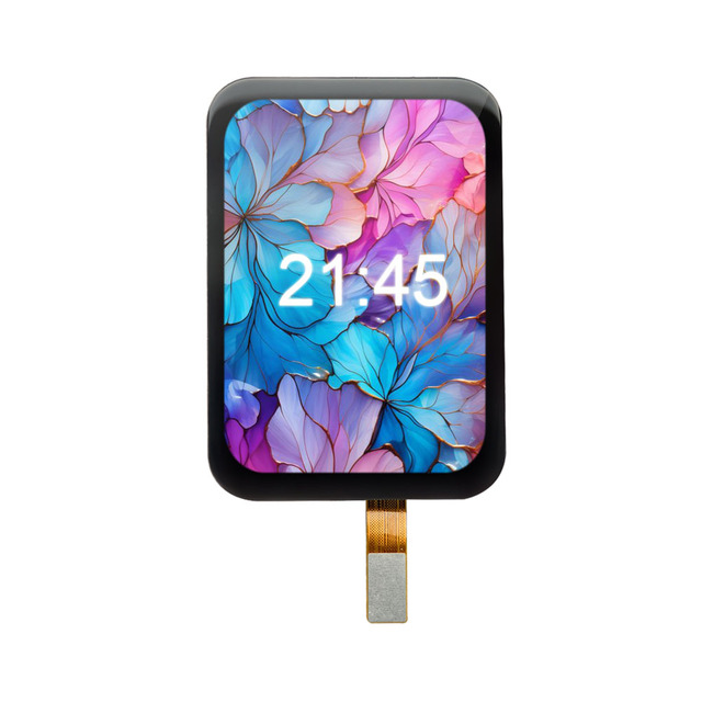 336x480 24 Pin QSPI 1.74-inch Rectangle Round AMOLED Touch Display Screen for Smart Watch