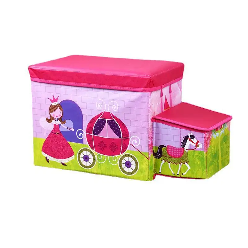 Caja de almacenamiento de juguetes simple plegable a presión para niños, tela no tejida personalizada, superventas