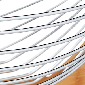 Panier de rangement en bambou pour fruits et collations, panier en fil métallique, organisateur de comptoir pour légumes, panier de rangement - Product Image 4