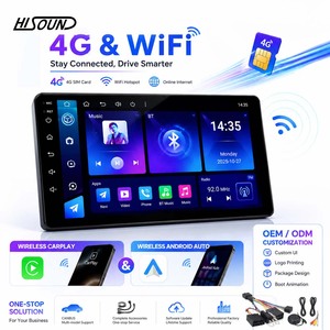 Autoradio Android 7 9 10 pouces avec carte SIM 4G, navigation GPS, Netflix, YouTube, CarPlay sans fil, DSP, BT, FM, RDS - Product Image 1