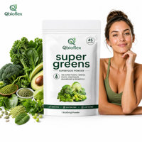 Poudre de superaliments verts Qbioflex Factory Direct, fruits et légumes, extrait de champignons pour femmes et hommes