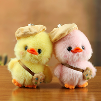 Nouvel Arrivage Porte-clés en peluche canard 13 cm, jouets pour enfants, animaux en peluche, thème dessin animé et anime, pour machine à griffes
