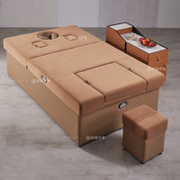 Table de massage électrique moderne pour SPA à domicile, idéale pour les soins corporels et les tatouages, avec fonction de bain de pieds pour les thérapeutes et tabouret