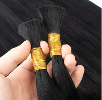 Vente en gros de cheveux humains de couleur blonde en vrac Original 100% cheveux humains en vrac de cheveux bruts pour le tressage