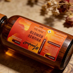 Etiqueta adhesiva rectangular personalizada, impermeable, de papel sintético PP para productos alimenticios - Product Image 1