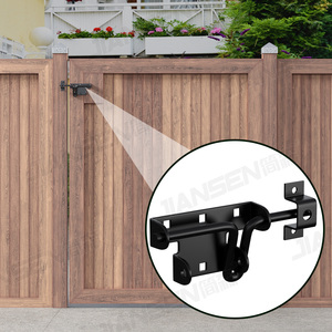 Heavy Duty <strong>Fence</strong> <strong>Gate</strong> <strong>Latch</strong> Black <strong>Fence</strong> <strong>Gate</strong> <strong>Latch</strong> Wooden <strong>Fence</strong> <strong>Gate</strong> Lock Gravity Door <strong>Latch</strong> <strong>Hardware</strong> for Outdoor Doors - Product Image 6