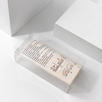 Boîtes d'emballage de qualité en promotion, boîtes pliantes en PET transparent, emballage transparent pour la maison avec formes découpées