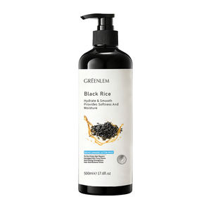 Shampooing pour la croissance des cheveux OEM/ODM/OBM, shampooing naturel au riz noir et à la biotine, produits de soin des cheveux, shampooing réparateur lissant pour hommes et femmes - Product Image 1