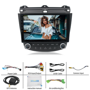 Khung cố định bảng điều khiển giao diện bảng điều khiển Stereo Adapter Kit khung nhựa Android Car DVD Player đài phát thanh cho Honda phù hợp 2003-2007 - Product Image 2