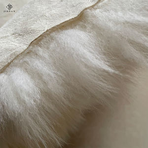 พรมหนังแกะขนแกะคุณภาพพรีเมี่ยมผ้าห่มขนนุ่มเบาะรถยนต์แท้สำหรับตกแต่ง - Product Image 2