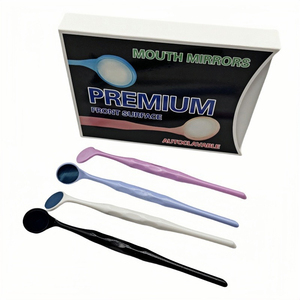 10 piezas/caja Espejos dentales individuales/dobles autoclavables de primera calidad para examen, reflector oral, blanqueamiento dental - Product Image 2