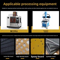 Fresa de Acero de Tungsteno con Recubrimiento Nano para Máquinas de Grabado CNC, Especialmente Diseñada para Compuestos Epoxi Reforzados con Fibra de Carbono