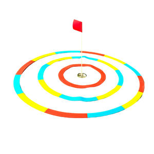 Cercle de golf en silicone pour l'entraînement au putting, aide à la pratique avec drapeau et anneaux pour golfeurs - Product Image 1