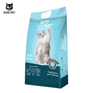 En iyi temiz premium kümelenme 5kg / 10 kg çanta tedarikçileri toptan bentonit kedi kumu kum kokusu ile