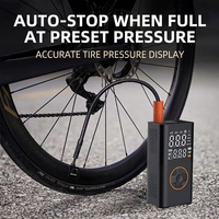 Pompe numérique portable ABS 12V avec affichage pour motos, vélos, véhicules électriques, gonflage intelligent sans fil pour pneus de voiture 150psi