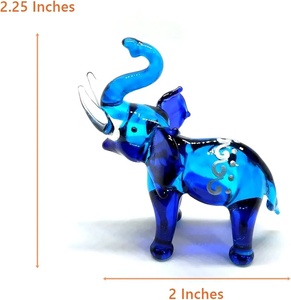 Adorno de Mesa de Cristal de Murano Hecho a Mano con Forma de Colibrí, Figura de Pájaro de Cristal Soplado Colorido, Arte para Bautizo, Condolencias, Aniversario - Product Image 4