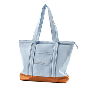 Bolso Tote de Lona para Mujer, Primavera 2025, Color Beige, Gran Capacidad, Cierre de Cremallera, Bolso de Hombro para el Trabajo, Viajes, Escuela y Uso Diario - Product Image 5