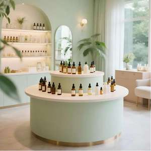 Estantes de Exhibición de Perfumes y Cosméticos de Lujo con LED |   Vitrinas Ecológicas Personalizadas, Diseño de Interiores para Salones de Belleza, Todo en Uno - Product Image 1