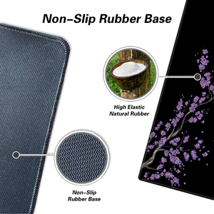 Sakura <span class=keywords><strong>tapis</strong></span> de <span class=keywords><strong>souris</strong></span> de jeu Kawaii violet grand <span class=keywords><strong>tapis</strong></span> de bureau avec conception de fleur de cerisier noir pour les joueurs <span class=keywords><strong>tapis</strong></span> d'ordinateur en Stock - Product Image 4